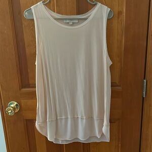 LOFT sleeveless shirt size large.
